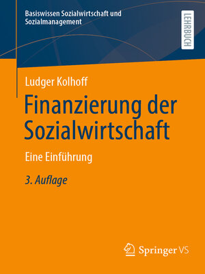 cover image of Finanzierung der Sozialwirtschaft